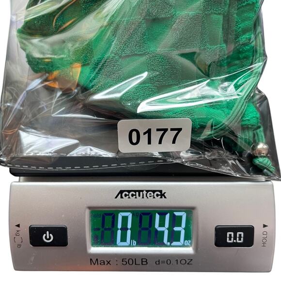 Green Terry Cloth String Bikini Women Medium Checkerboard Textured Cheeky Spring - Picture 7 of 7